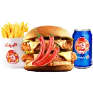 صورة كومبو السباق حراق مع دبل بيك عادي و بطاطس مع بيبسي البيك السعودية 2025